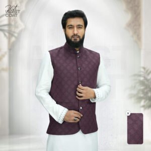 Platinum Jacquard Waistcoat - 106