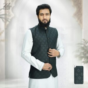 Platinum Jacquard Waistcoat - 109
